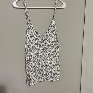 Floral soft and sexy peplum tank